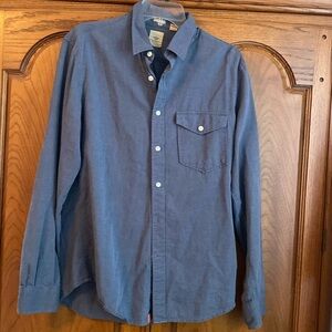 Dockers Blue Button Down Shirt Medium 20W 29L